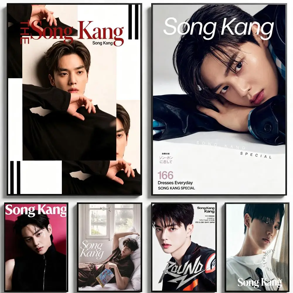 Person Song Kang Poster Poster HD Printing Fresh Elegant Style Wall Art Home Decor For Living Room Bedroom Gift