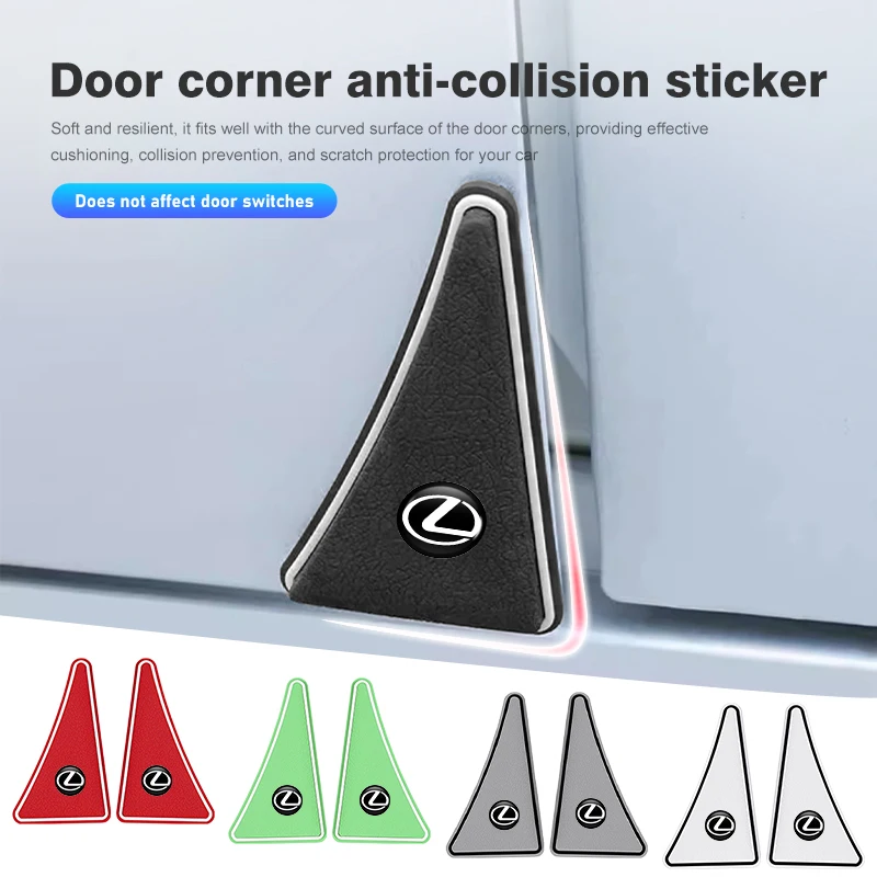 Car Door Corner Anti-collision Cover Stickers Accessories For Lexus GX470 LS400 LX470 LX570 RC350 UX250h ES350 RX450h