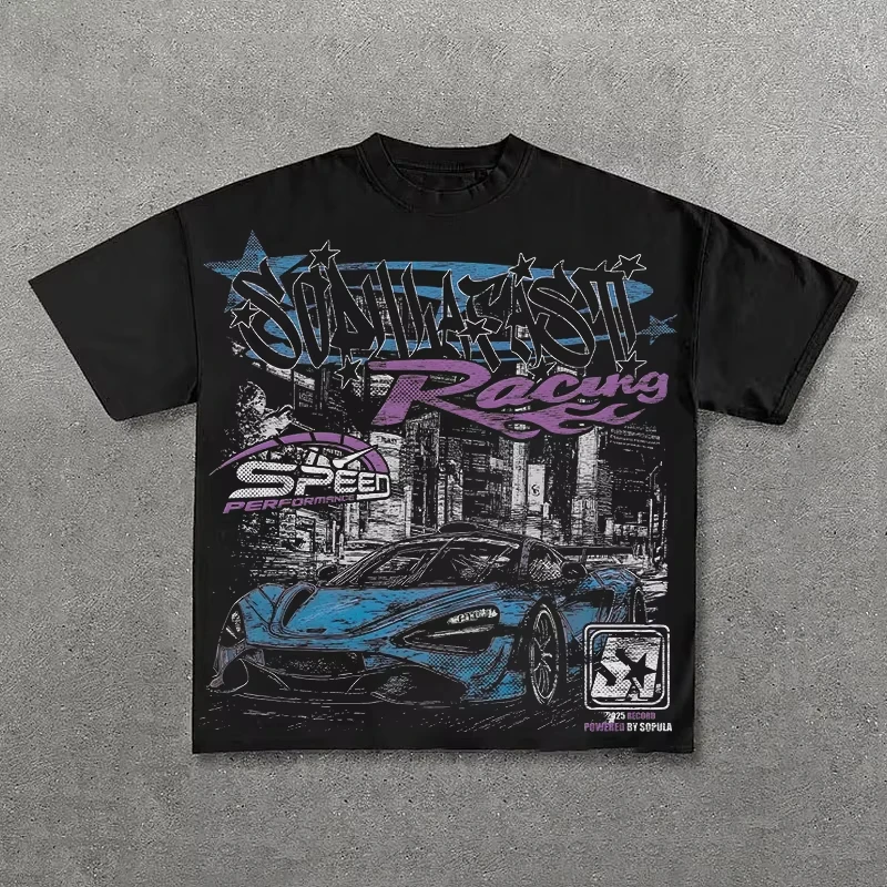 تي شيرت Harajuku مطبوع عليه حروف Y2k تي شيرت للرجال والنساء عالي الشارع كبير الحجم تي شيرت Pro Choice ملابس الشارع الشهير تي شيرت عتيق #2