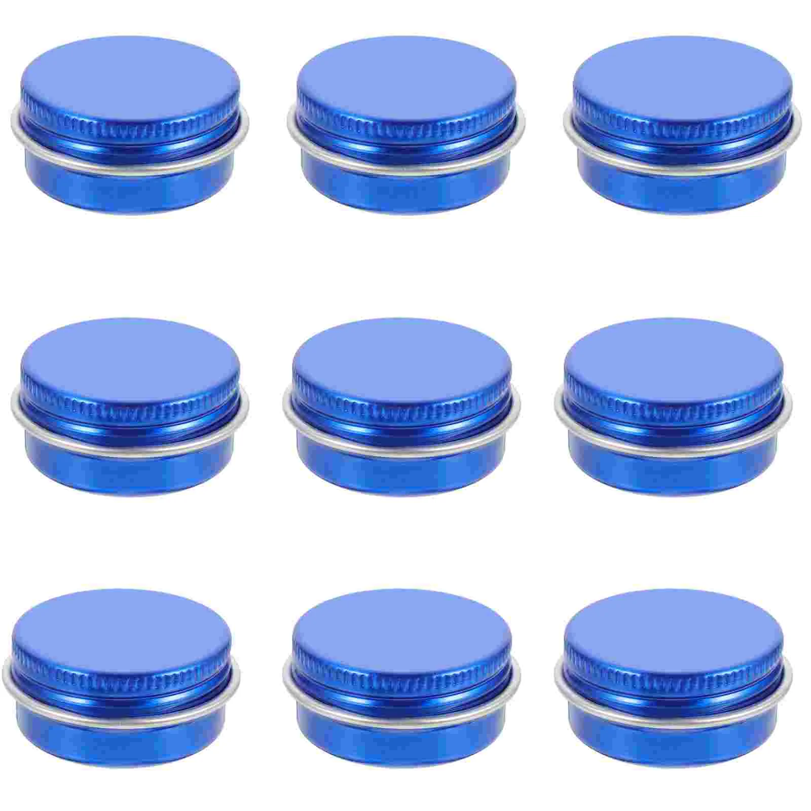 

10 Pcs Storage Jar Metal Tins Small Containers Mini Candles with Cover Jars Aluminum Making Lids Travel