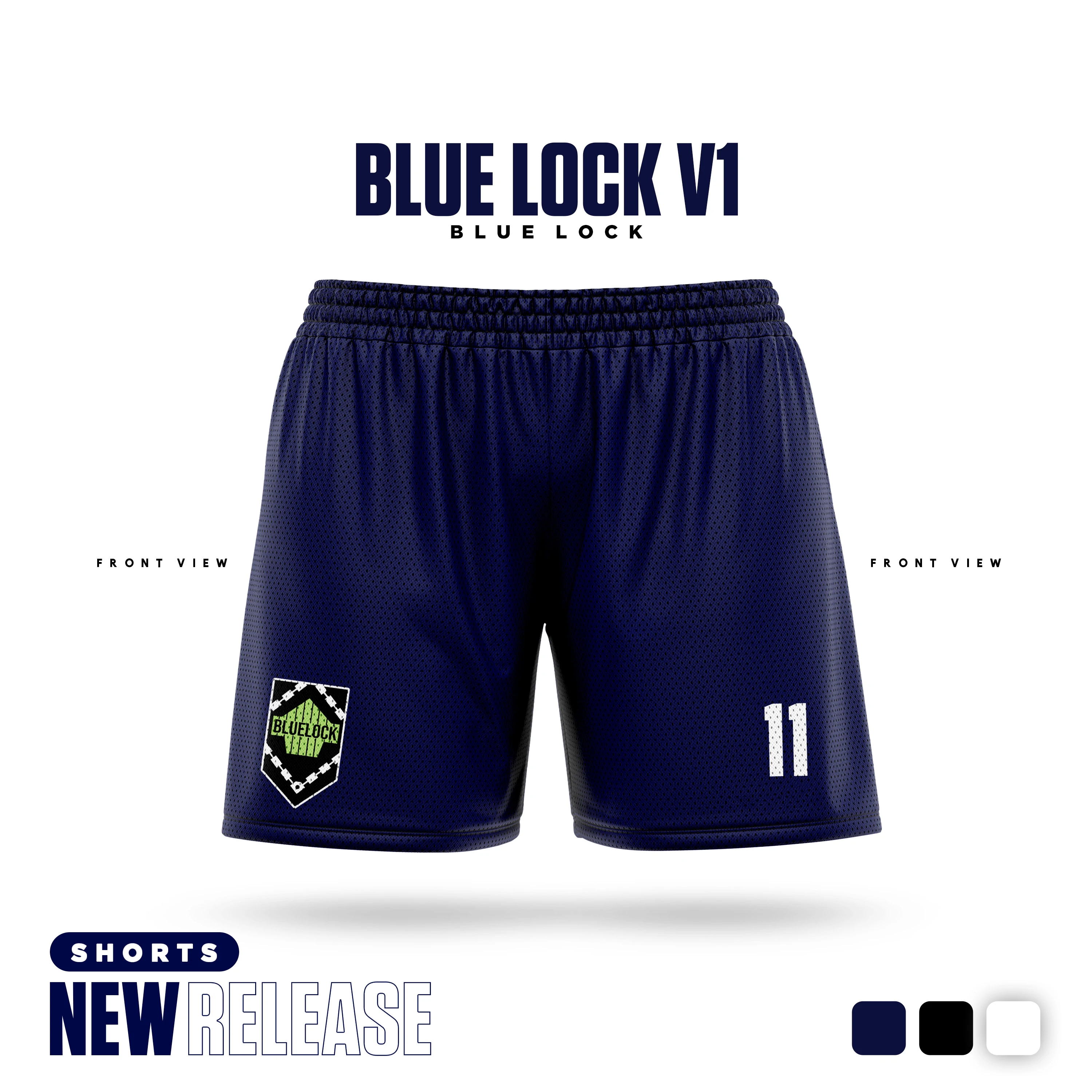 Blue Lock Navy Cartoon Anime Jersey Men Shorts Summer 2024 New Fashion Women Short Pants Sport Children Bottom