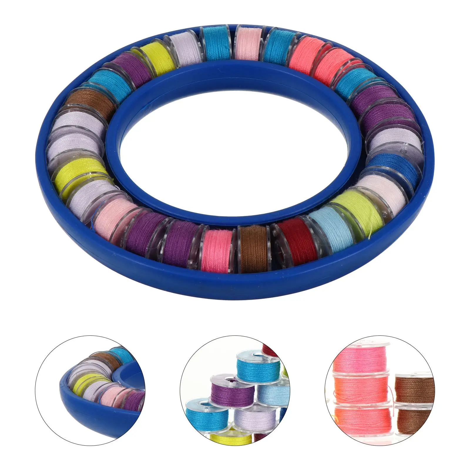 26 Bobbin Storage Box Silicone ganizer Container Plastic Case For Bobbin Sewing Thread Keeper R om Colors Gifts