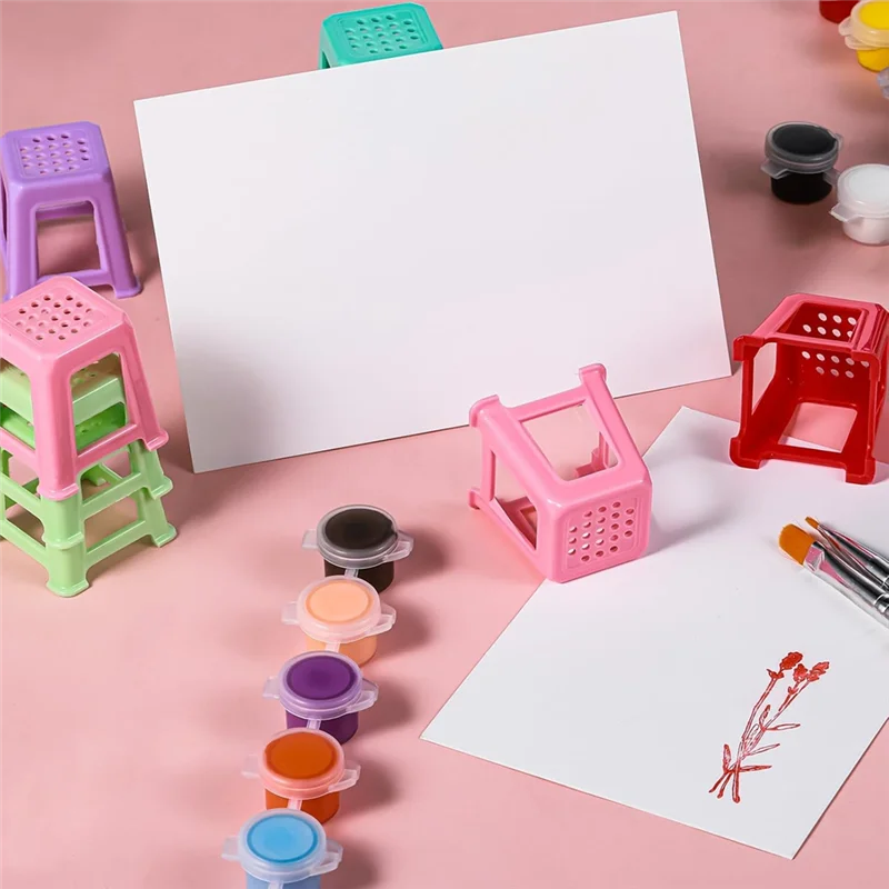 12Pcs Canvas Stand For Painting,Plastic Paint Pouring Supplies,Skip Paint Pouring Supplies Tools For Fluid Acrylic