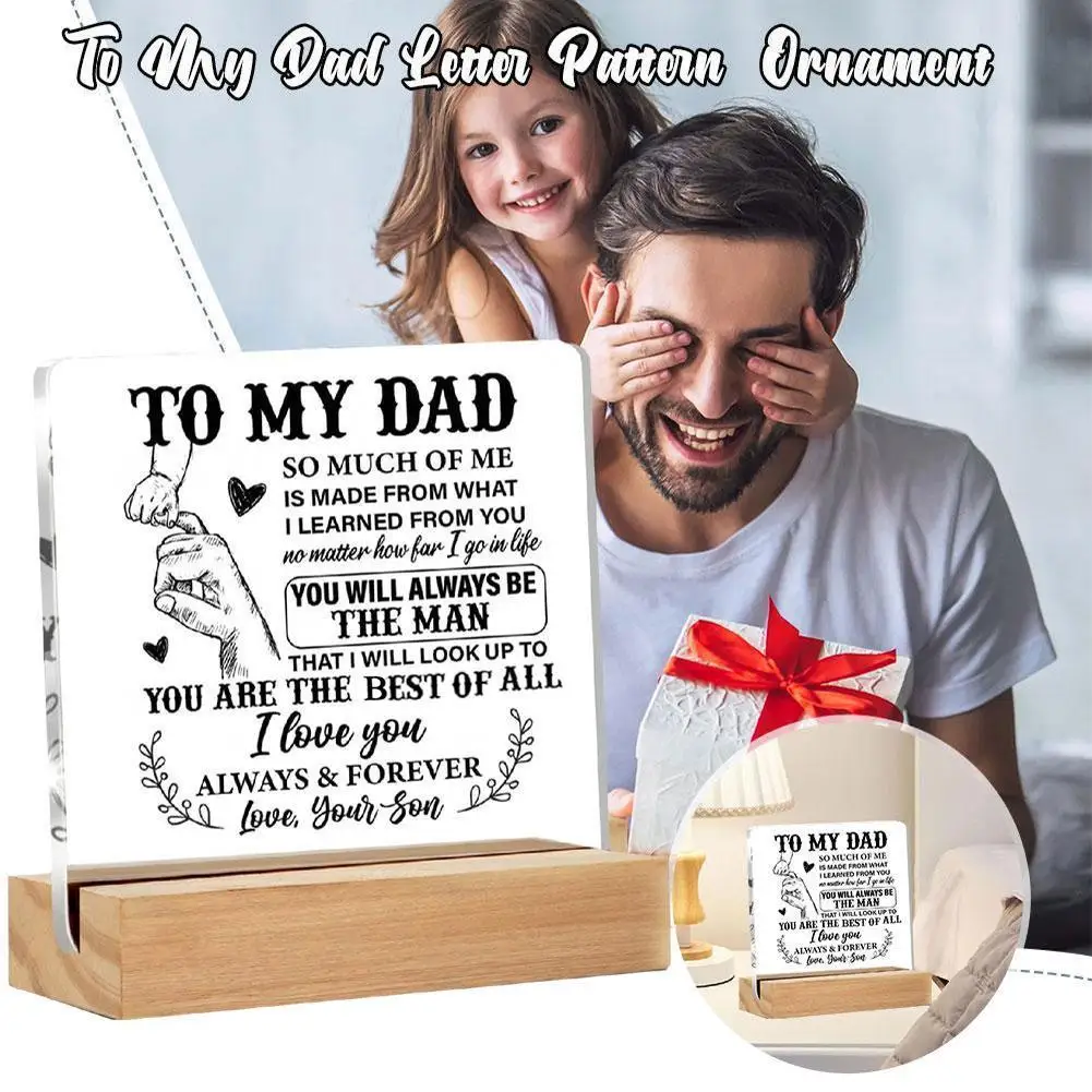 Gifts For Dad Christmas - Engraved I Love You Dad Keepsake - Dad Birthday Gifts From Daughter Son, Gift Ideas For Best Dad Ever