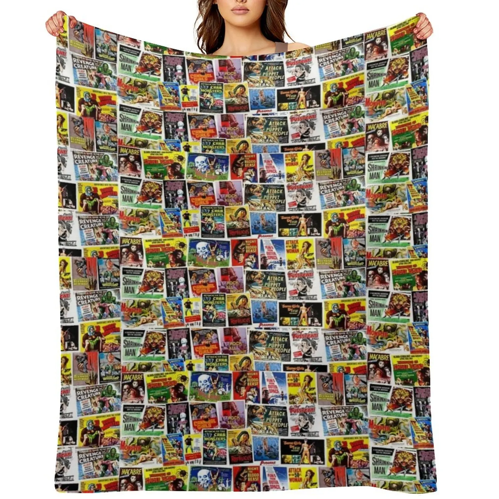 

Horror Movies Throw Blanket sofa bed Blankets For Bed Stuffeds Plush Blankets