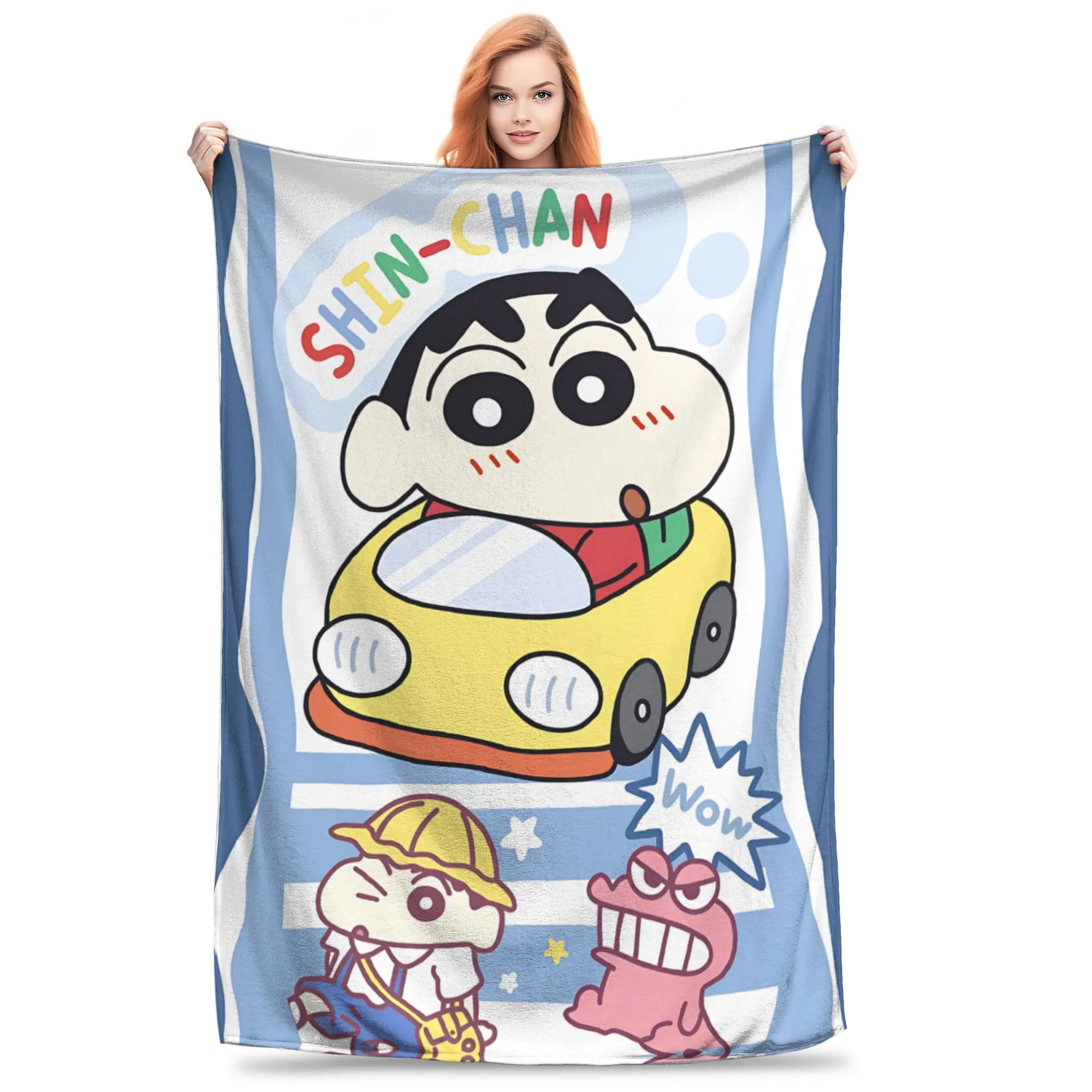 1PC Crayon S Shin chan  home room decorations Winter Blankets for Adults Bedding Home Interior Sofa Knee