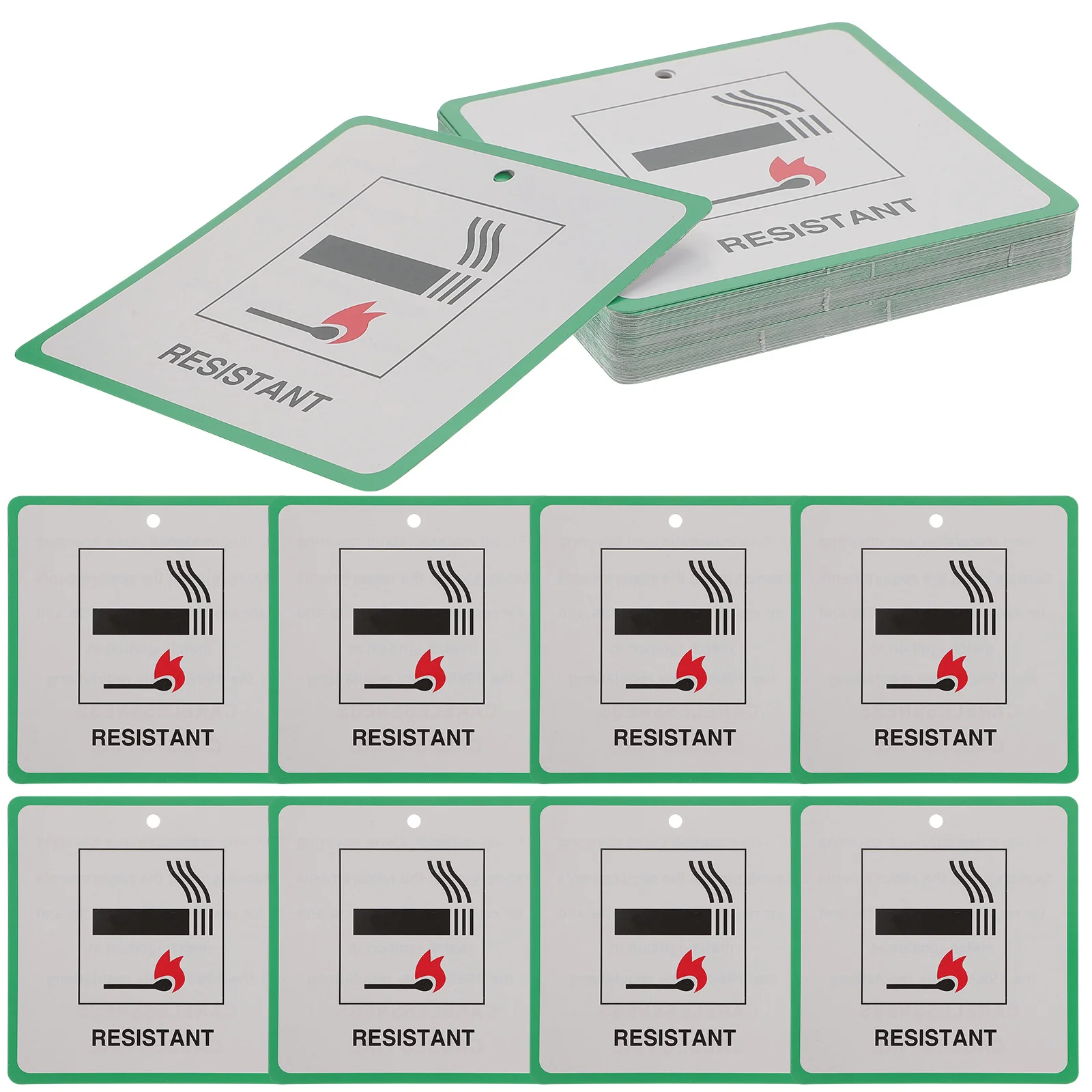 50pcs Durable Coated Paper Warning Signs Fire Warning Labels for Furniture Chairs Fire Safety Labels For Furniture Seats DL7