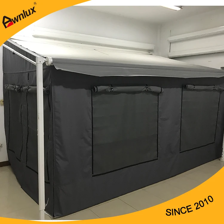 عالية الجودة المحمولة متنقل تخييم المنبثقة Awnig خيمة طبقة مزدوجة بولي كلوريد الفينيل البوليستر النسيج الألومنيوم القطب للتخييم في الهواء الطلق