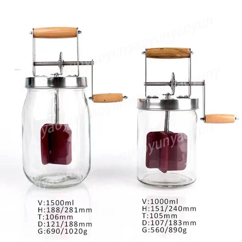 

1.5L Butter Mixer Machine Food Grade Butter MixerGlass Bottle