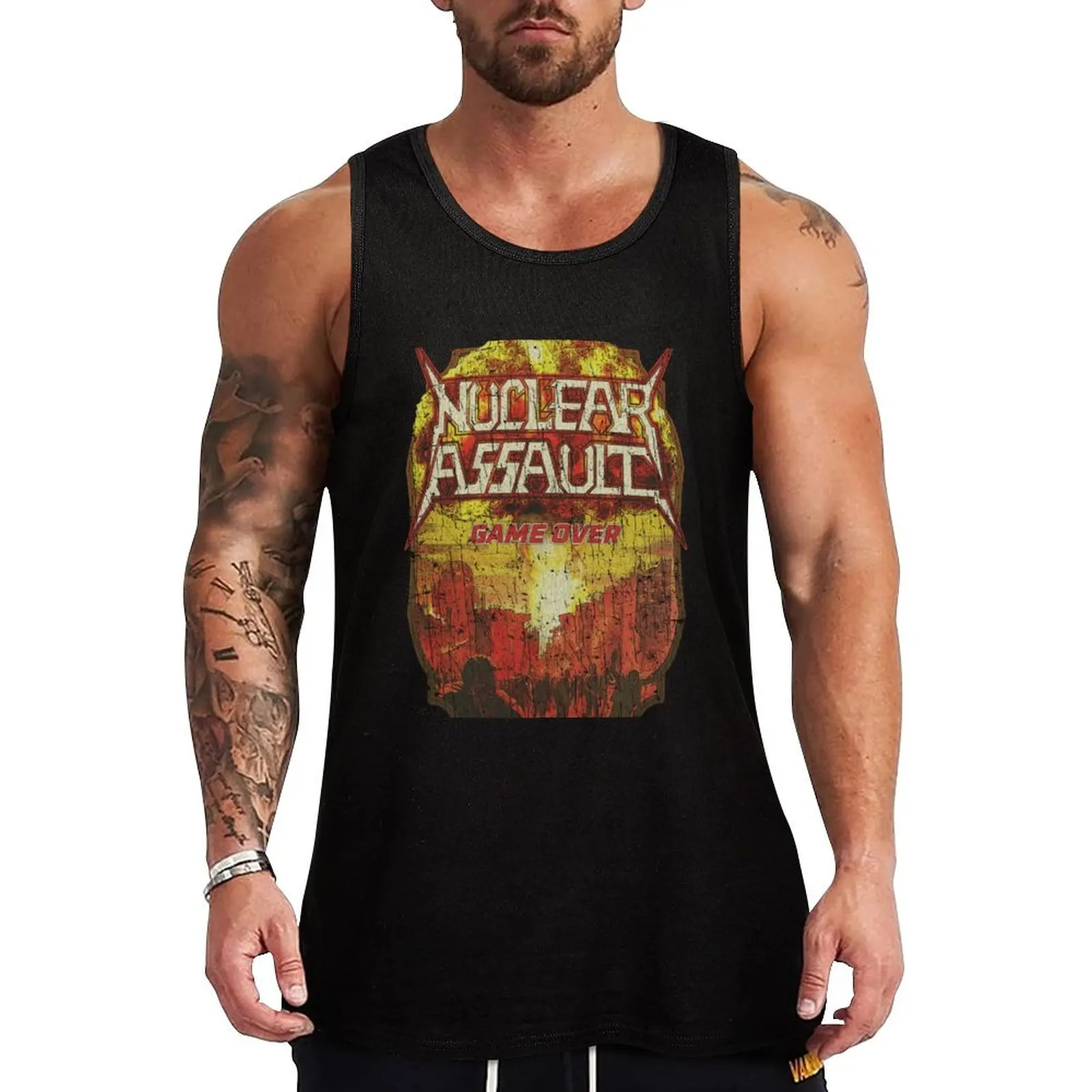 

Game Over 1986 Tank Top Simple Solid Tank Top Sleeveless Casual Daily Shirt