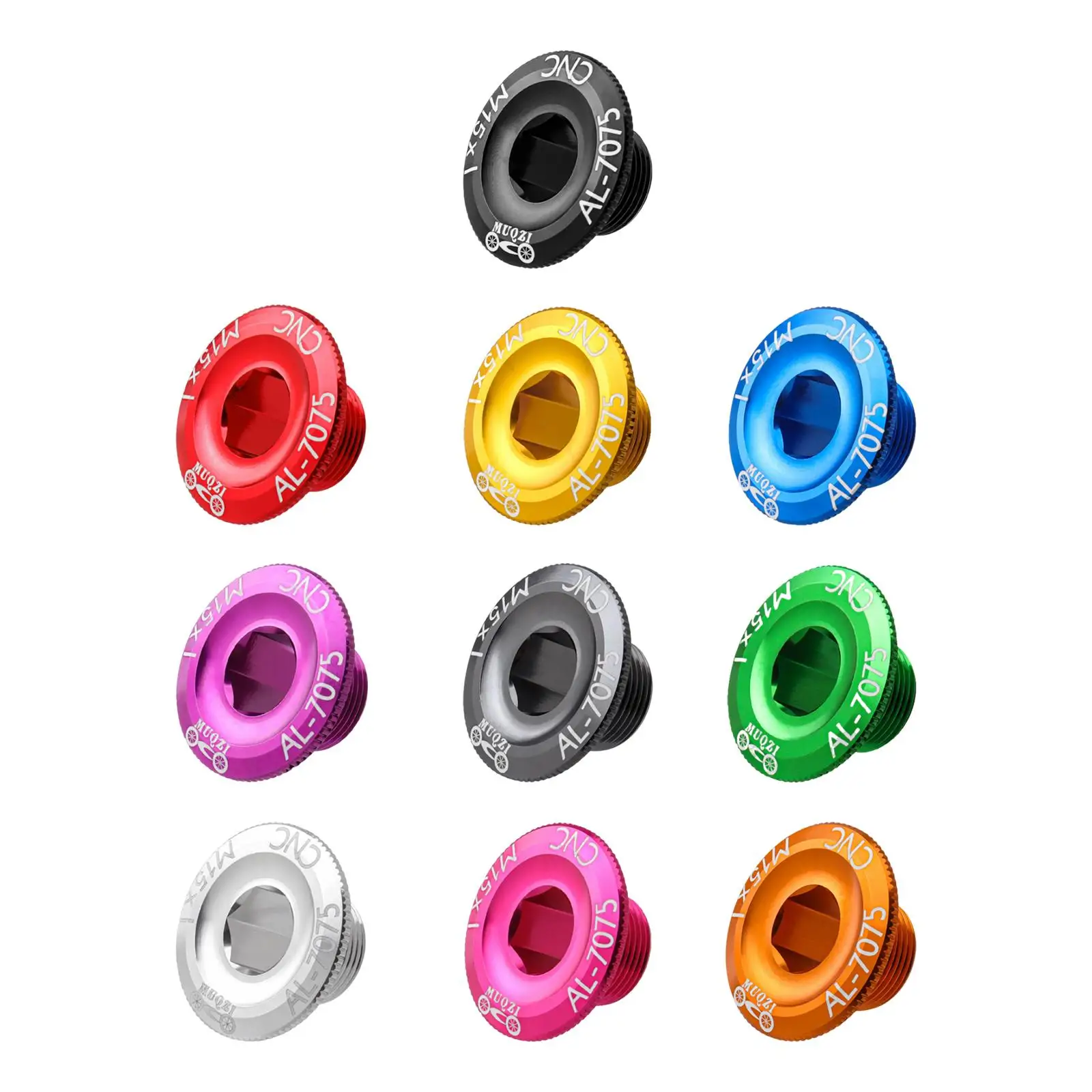 

Bike Crankset Bolt, Bicycle Crank Cover, Arm Crank Arm Bolt, Lightweight Metal Chainwheel Screw for Mountain Road Bikes