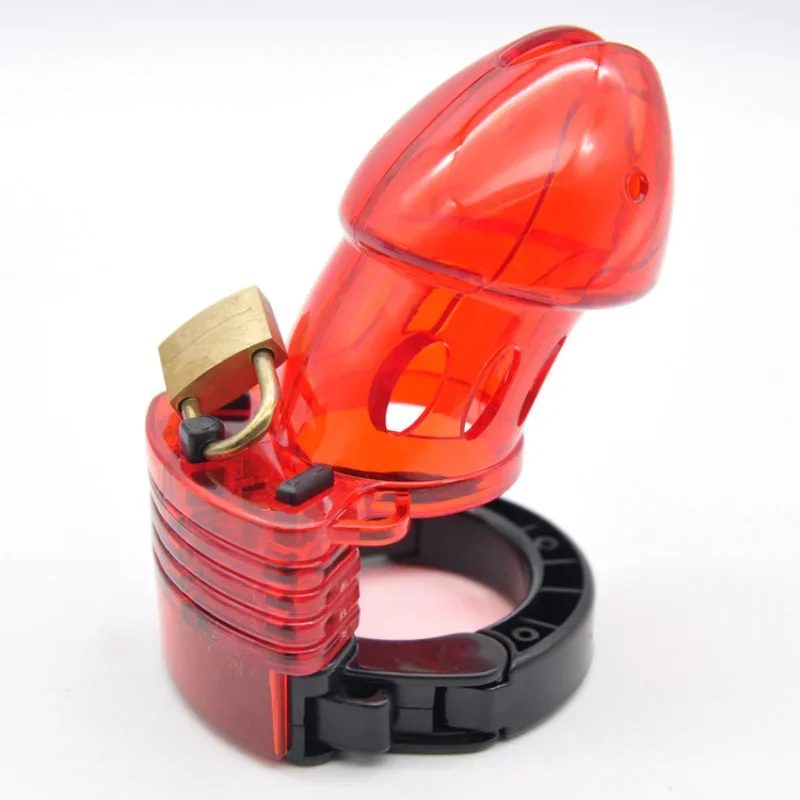 Chastity Cage Male Sex Toys Man Chastity Device Cock Cage with Adjustable Size Rings Brass Lock Locking Erotic Urethral Products