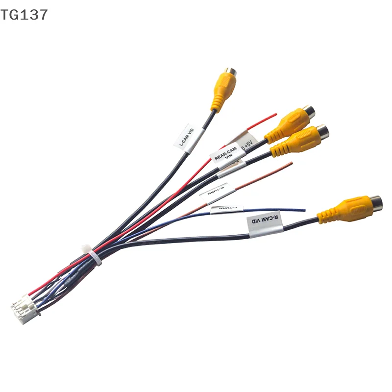 1 Pcs DIY Accessories For Android Head Unit With Built-in 360 Panoramic Camera System 12Pin Cable Adapter