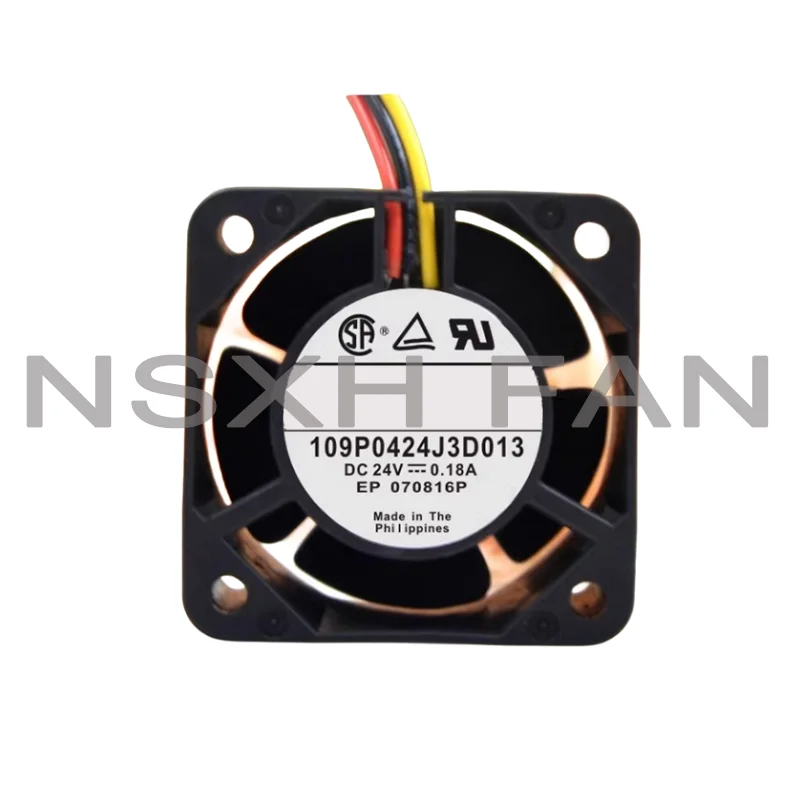 

New Fan 109P0424J3D013 4028 24V 0.18A 4 Cm 2-wire 3-wire Inverter Cooling Fan 40x40x28mm