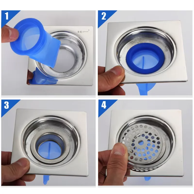 Силиконовое уплотнение для слива пола, сливной дезодорант, контроль насекомых, предотвращение обратного потока, односторонний клапан для труб в ванной, трубка в туалете