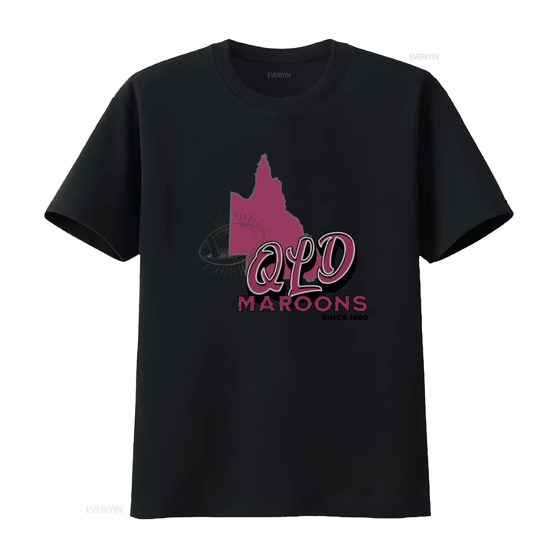 State Of Origin Qld Maroons Supporter Vintage T Shirt Nrl Queensland Nsw Blues Footy Fan Go The vintage Washed streetwear