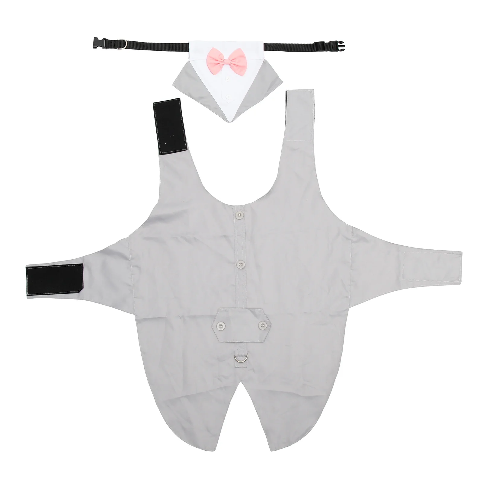 

1Set Pet Suit Dog Wedding Attire Chic Triangle Scarf Costume for Parties Birthdays Photos Comfortable Skin-Friendly Breathable