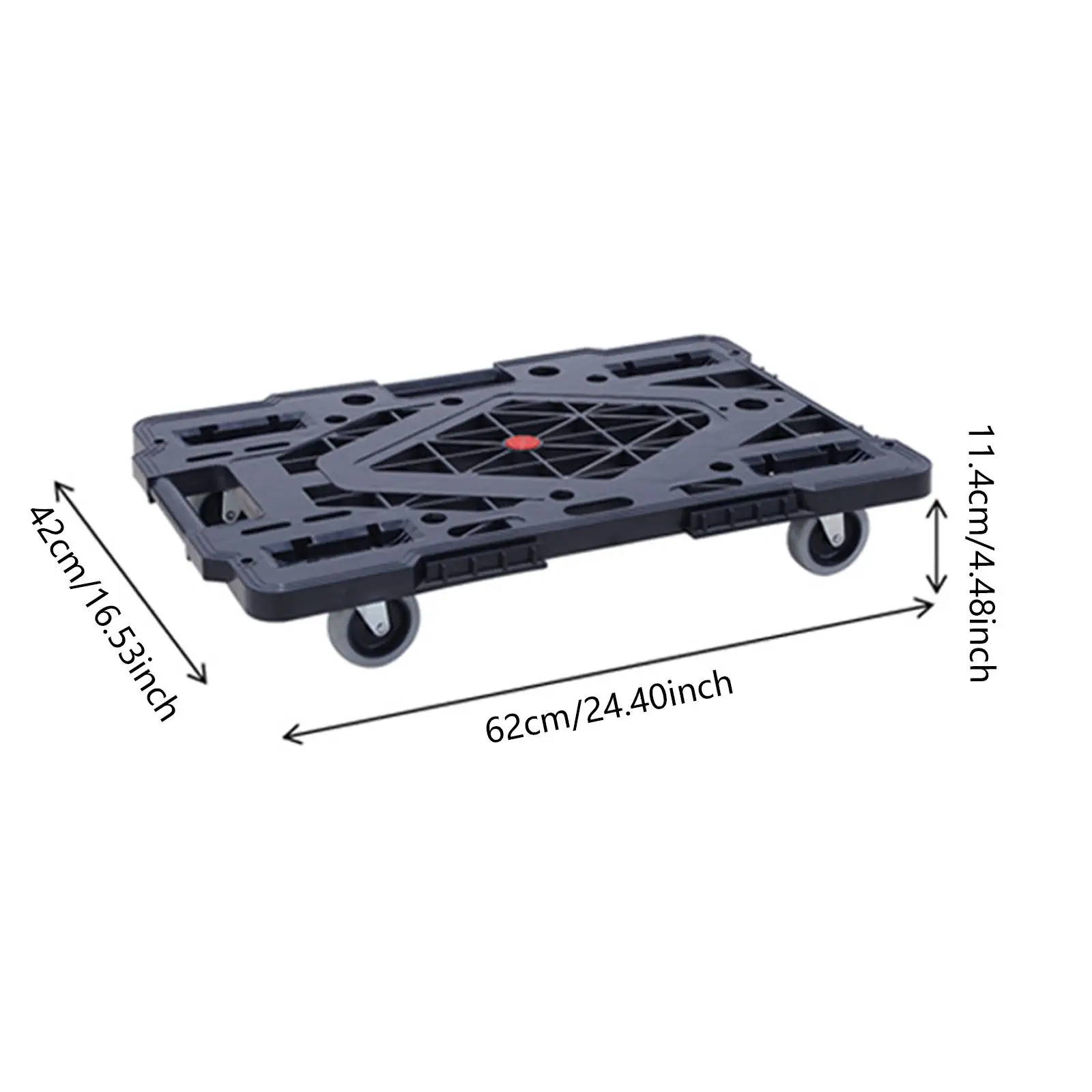 Furniture Dolly Handling Truck 360° Rubber Casters Anti Slip Furniture Mover Wheels Platform for Table Sofa Piano Box Camping