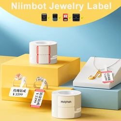 Luxurious Niimbot B1 B21 B3S White Color Jewelry Label for Label Maker Printer Waterproof Anti-Oil Tear-Resistant Price Tag