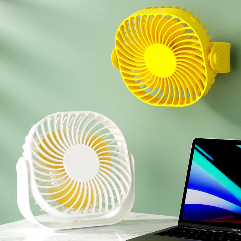 مروحة USB لسطح المكتب مروحة صغيرة معلقة على الحائط مروحة محمولة بزاوية 360 درجة تدور مجانية صامتة التوصيل المباشر مروحة كهربائية للتخييم في الهواء الطلق