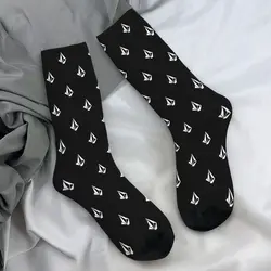 Unisex Men Socks Volcom Logo Diamond Stockings Winter Trendy Comfortable Socks Custom Running Non-Slip Socks