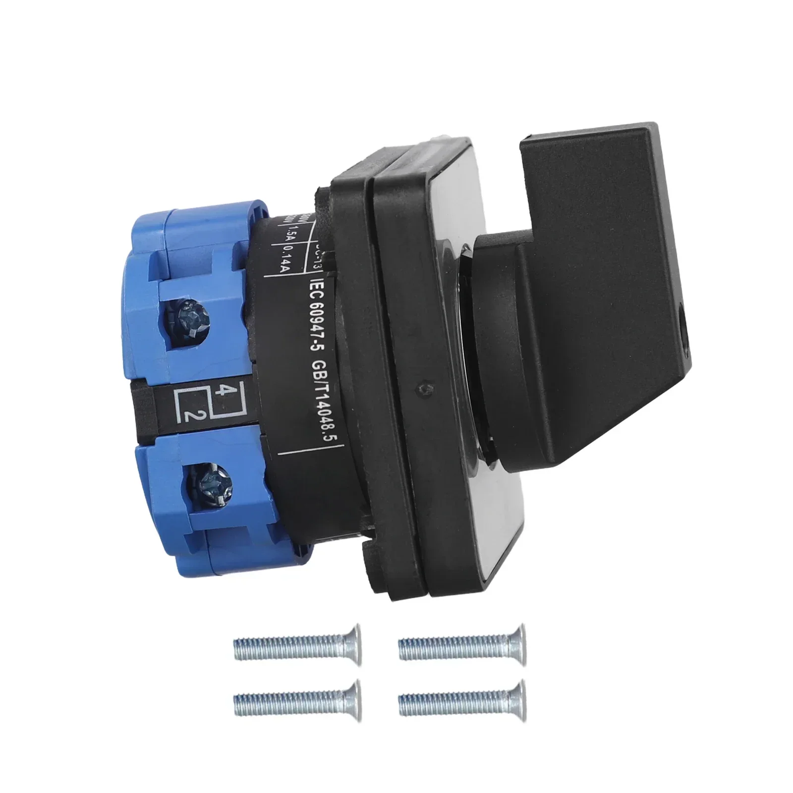 

Управление электрической цепью, 2 положения, 4 клеммы, 48*48*30 мм, переключатель для управления цепью, компактный размер 48*48*30 мм