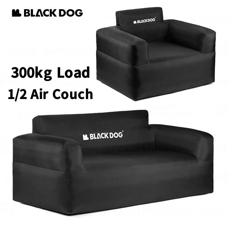 

Naturehike-BLACKDOG Lamzac Air Sofa Bed 1/2 Air Couch 300kg Load Inflatable Air Sofa Bed Air Sofa for the Beach with Air Pump