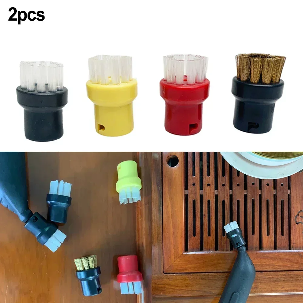2pcs Nylon Brass Wire Brush Tool For Karcher BE6002 C1052 C5 Series Vacuum Cleaner Spare Parts Replacement Accessories