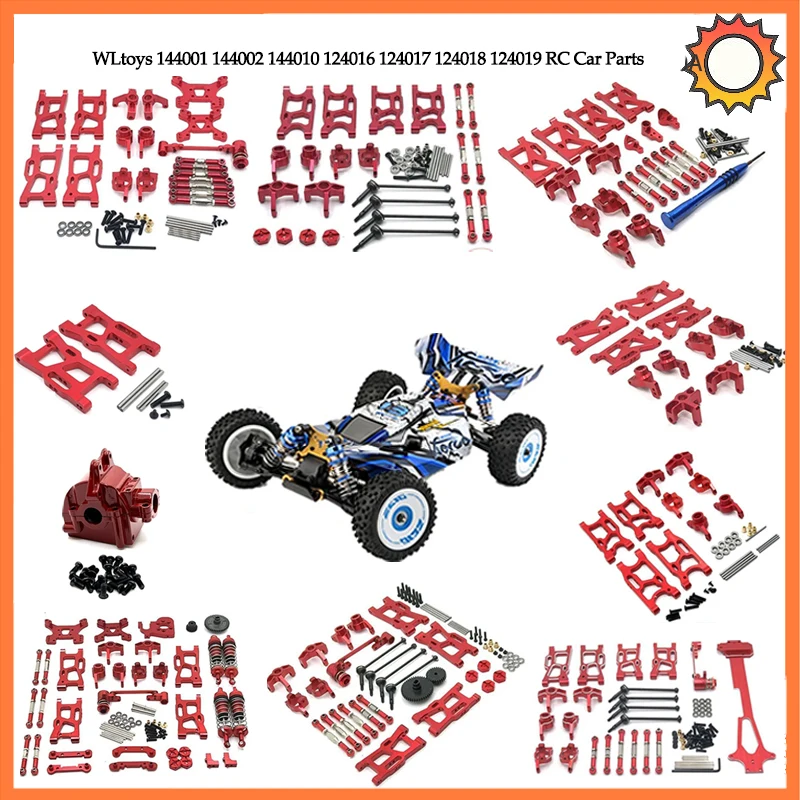 Wltoys 1/12 124017 124019 124007  Front and Rear Suspension Arm Set RC Car Spare Parts  Rc Cars for Adults  Car Accessories