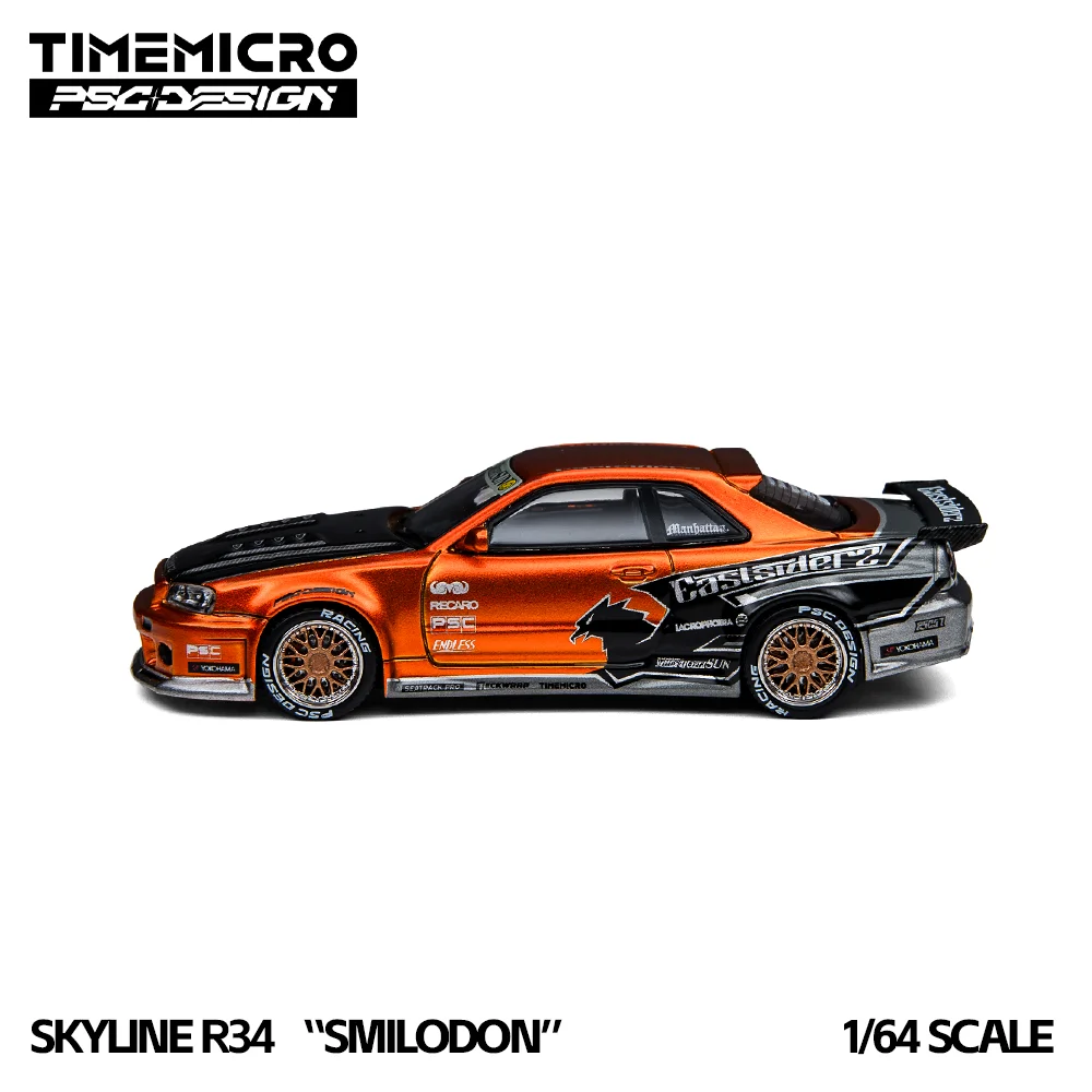 TimeMicro1:64 R34 Eastsiderz Tribute Diecast Alloy Car Model Realistic Mini Hypercar Diorama Collectible Hobby Ornament image 5