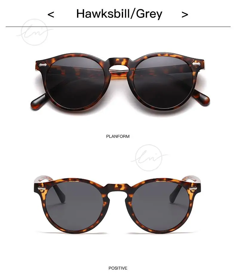 LM Klassische Runde Polarisierte Sonnenbrille Frauen Männer Tee Objektiv Outdoor Driving Shades Vintage Sonnenbrille Unisex UV400 Gafas De Sol – Detail 22