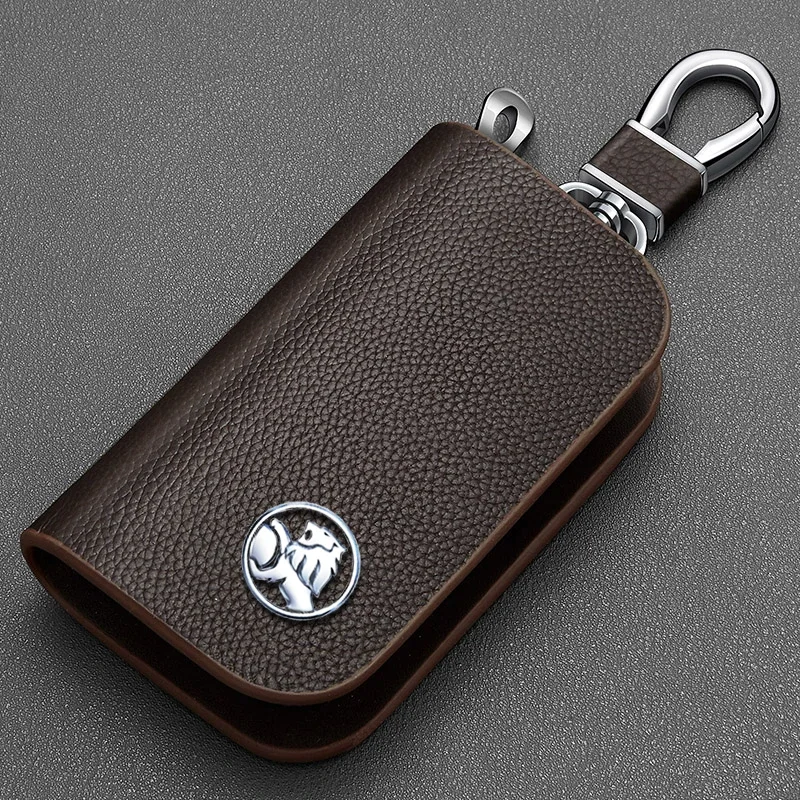 Car Key Case For Holden VF Commodore Ute SV6 Sportwagon WN Caprice V Metal Logo Leather Cover Keychain Car Accessories