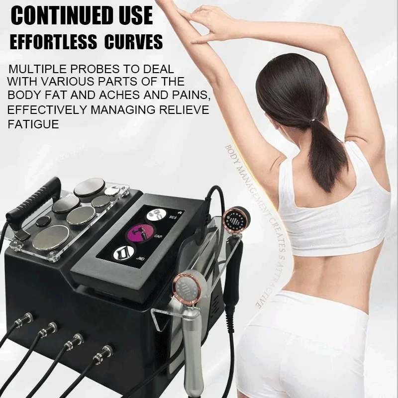 Newly arrived Portable448KHZ RFTecar Therapy RET CET Diathermy Body Sliming Machine Pain Relief Skin Tightening INDIBA Deep Care