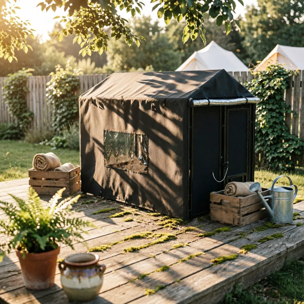 Outdoor Dog Kennel Cover with Openings Weatherproof Dog Kennel Cover with Openings Tarpaulin Windproof Tear-Resistant