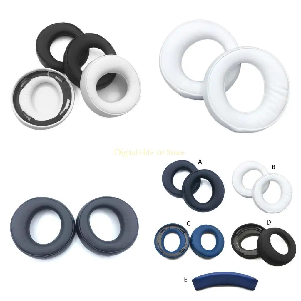 

E06D Replacement Ear Pads Earpads Headband Protein Leather Ear Cushion for 0083 Gen3 Gold 7.1 Headphones Headset Earplug
