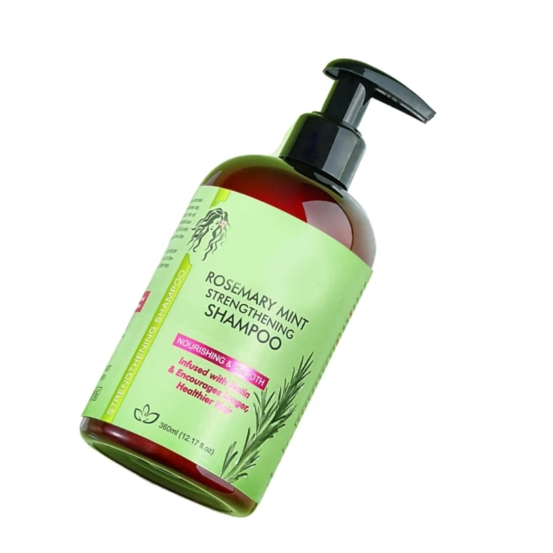 Shampoing au romarin, 360ml, alimentation équilibrante, nettoyage doux du cuir chevelu