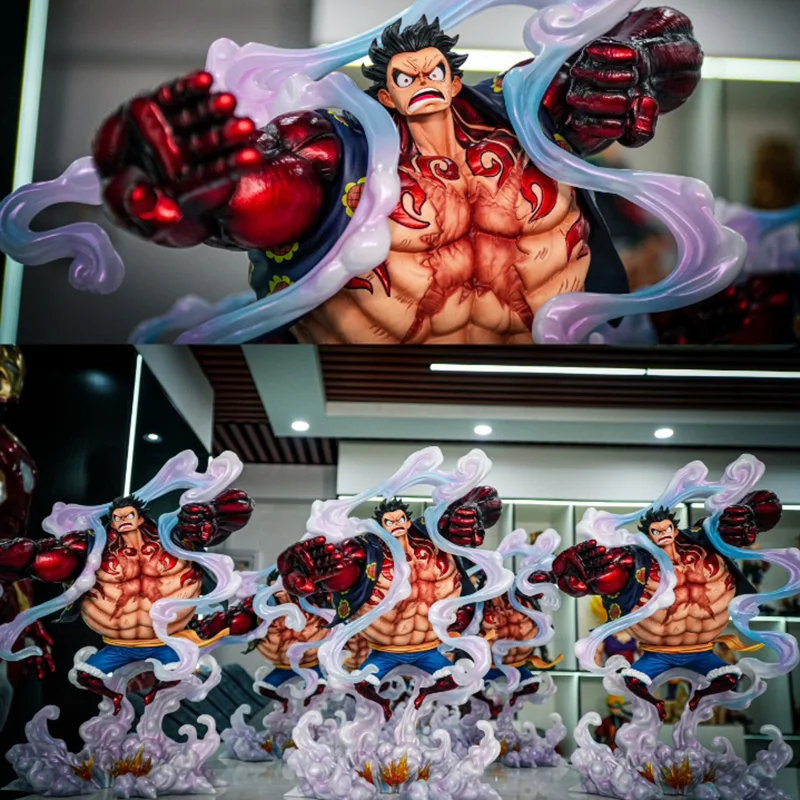 

Статуя Jt, 38 см/14,96 дюйма, цельная обезьяна D. Luffy Gear 4, модель куклы, фигурка, цельная аниме-фигурка, коллекционные игрушки, подарки