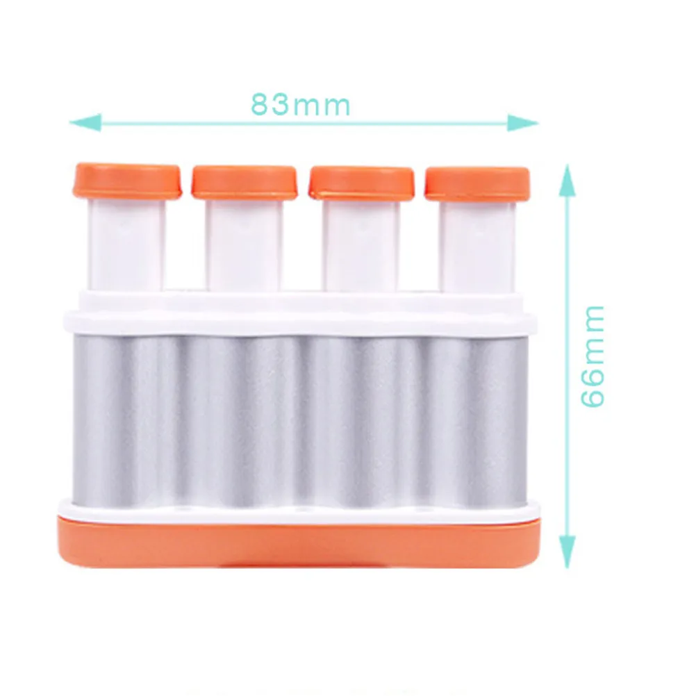 Finger Exerciser Orange Compact Design for Piano Players Guitarists Athletes Hand Strength Training Finger