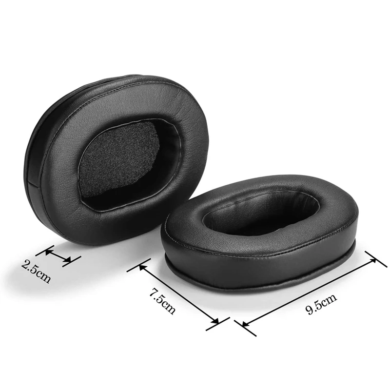 AT41 2 paia di cuscini per le orecchie cuscinetti per le orecchie in Memory Foam cuscinetti per le orecchie per ATH M50X per Audio Technica M40X M30X M20 marrone e nero