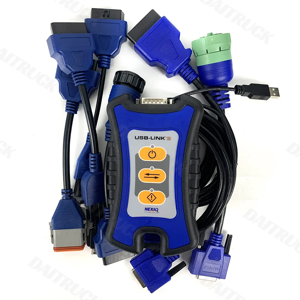 Engine Analyzer For nexiq usb link 2 nexiq usb link 3 nexiq 3 +7 cables diesel truck scanner