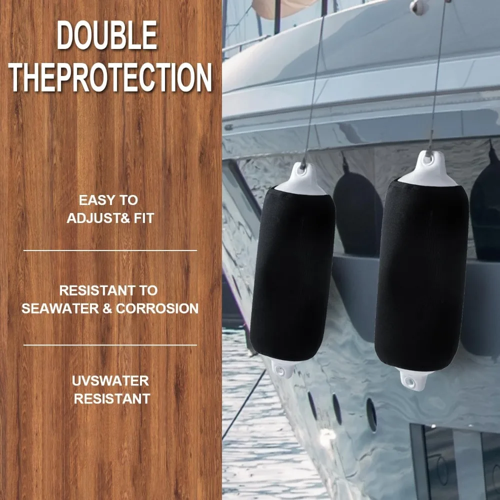 

Boat Fender Cover For Center Rope Tube Style for 140mm x 500mm /5.5inch x 20inch (G1)Fenders