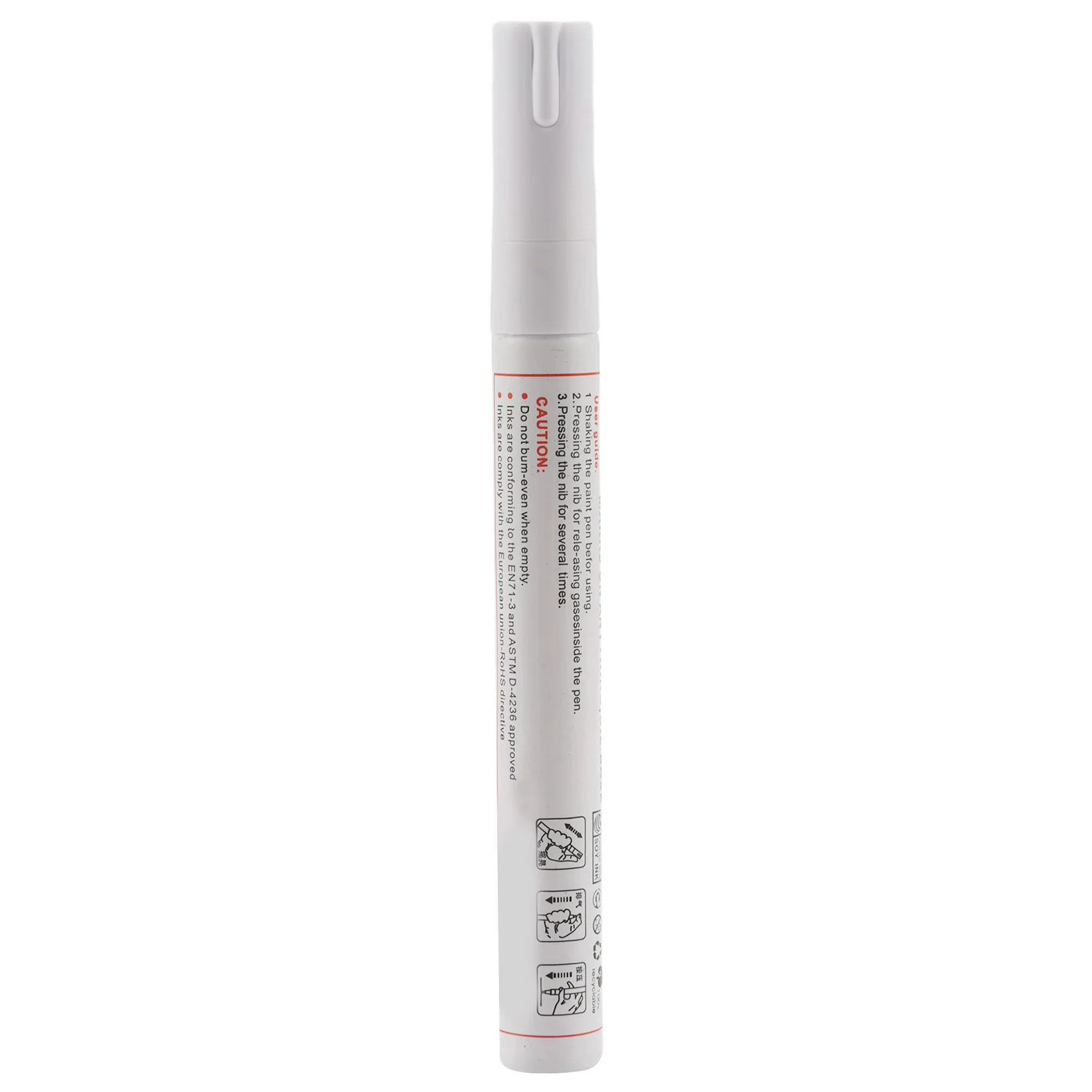 1 White Permanent Car Tyre Tire Metal Paint Pen Marker