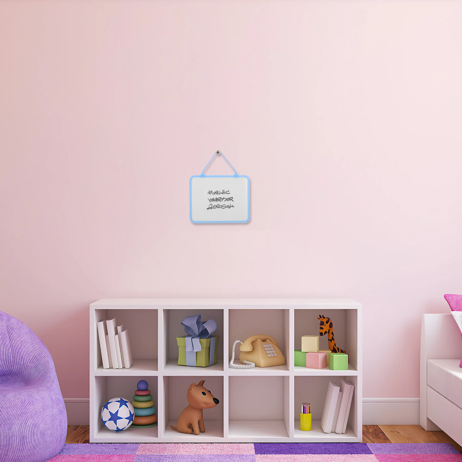 

Hanging Whiteboard Dry Erase Kids Dorm Decor Clear Boards Drawing Cute Eraser for Desk