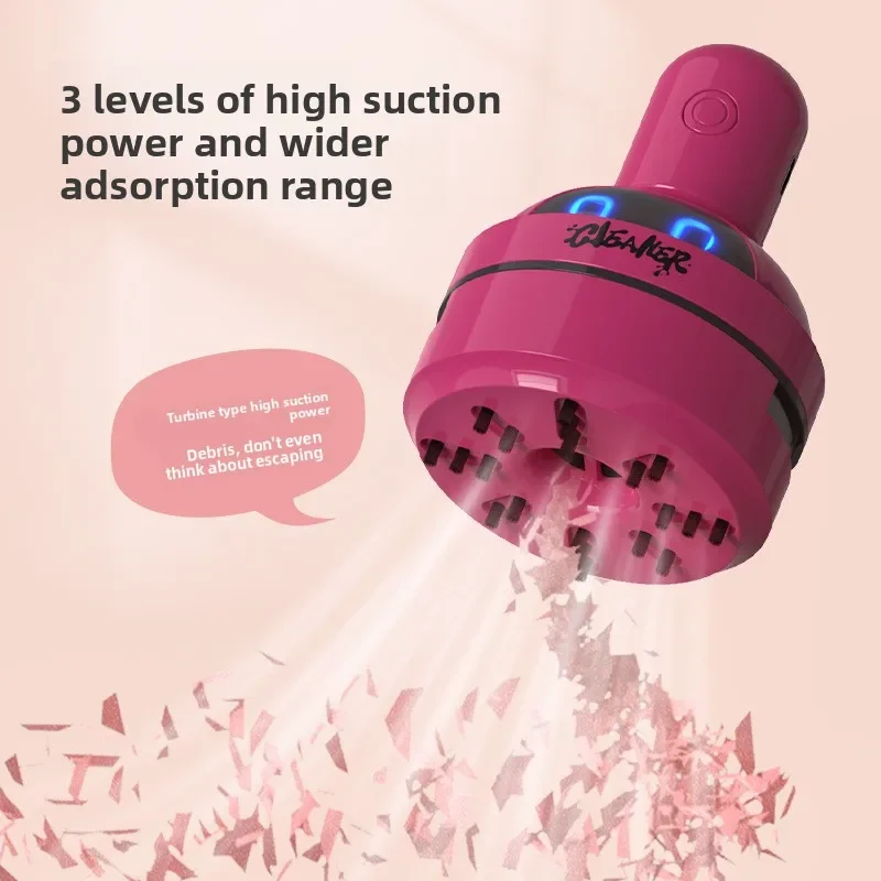 Mini electric desktop vacuum cleaner, rechargeable portable dust collector, office learning desktop keyboard cleaning artifact
