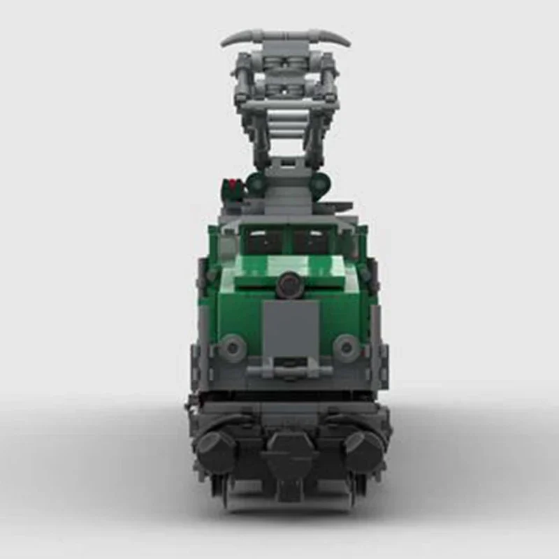 MOC Green Crocodile Modular Blocos de Construção para Crianças, Modelo de Trem Urbano, Tijolos Montagem Brinquedos, Presentes DIY Conjuntos, Técnico Moc