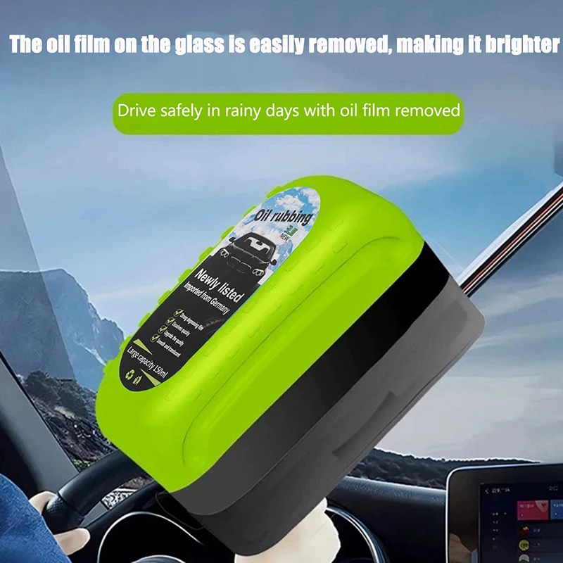 150ml Automotive Car Oil Film Cleaning Brush Car Glass Oil Film Cleaner Hydrophobic Windshield Oil Film Remover For Car Window
