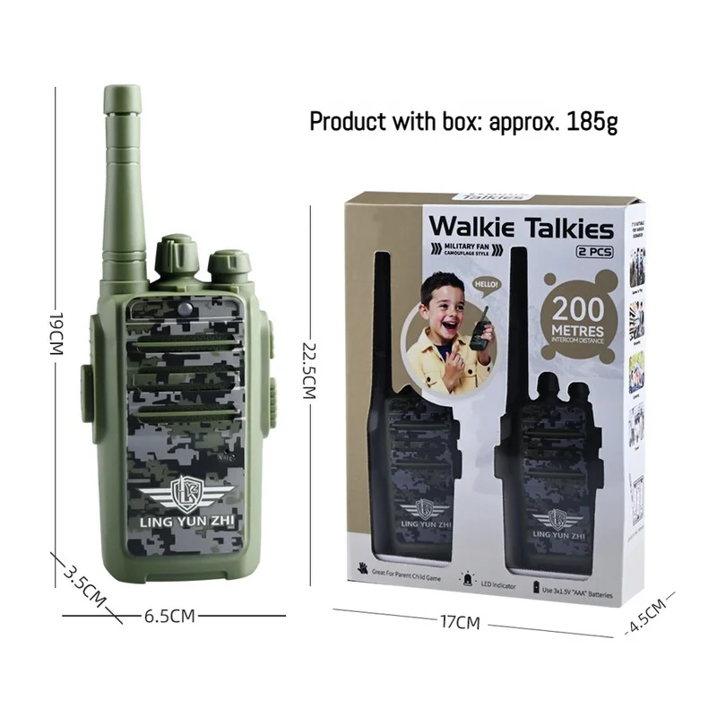 Kids Wireless Walkie Talkie Outdoor Long Range Clear Sound Portable Mini Intercom Two Way Radio Communication Toy Gift