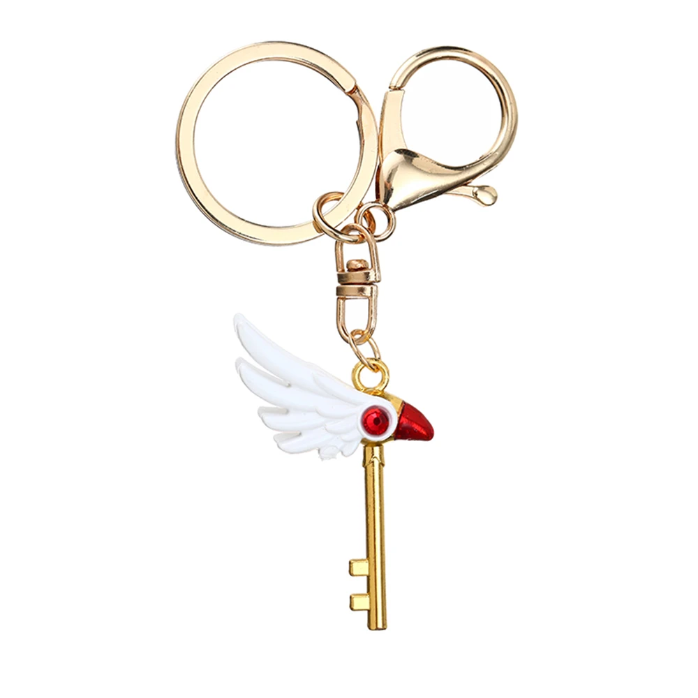 Anime Card Captor Sakura Schlüsselanhänger Vogel Kopf Tür Schnalle Anhänger Halskette für Frauen Männer Kinder Schmuck Zubehör – Detail 9
