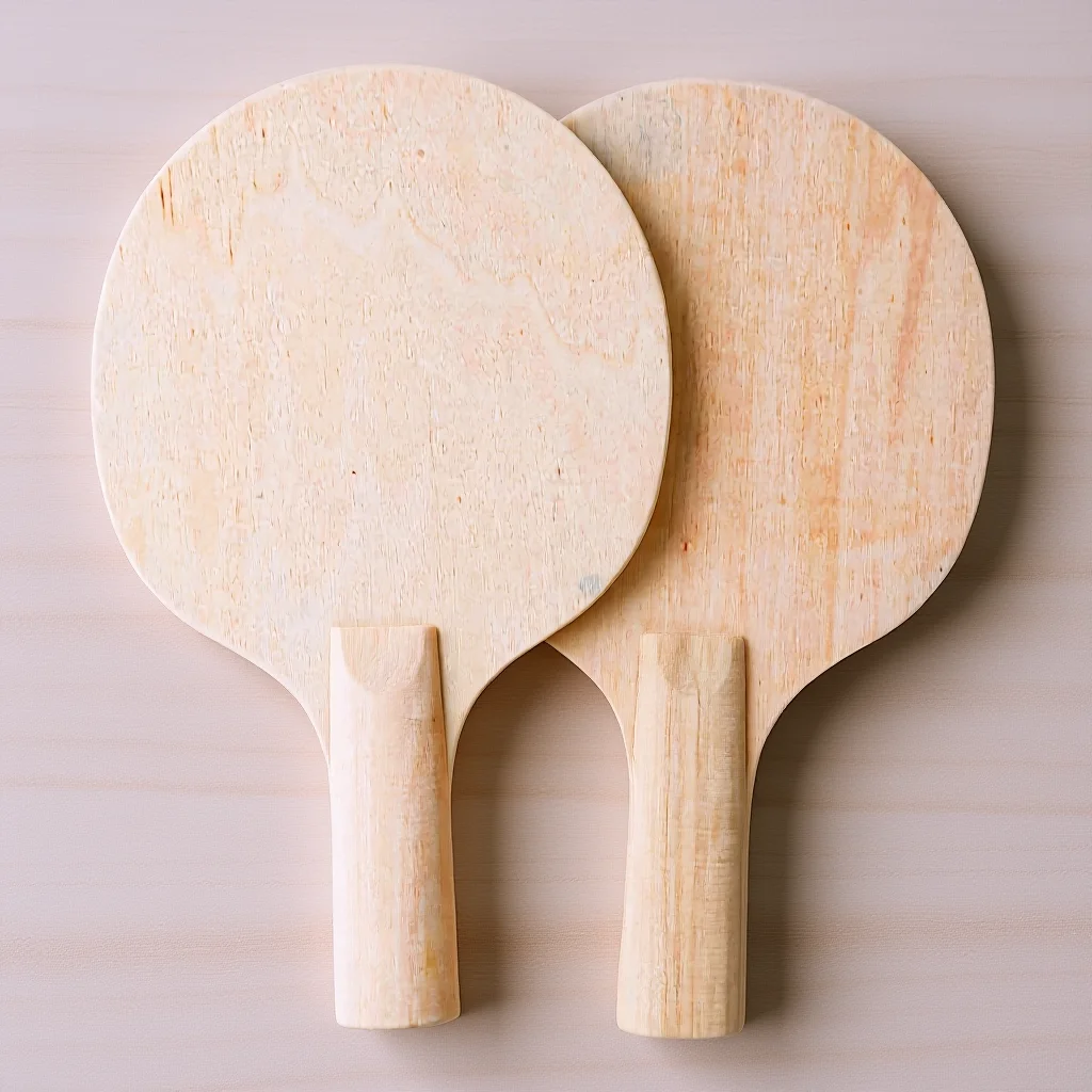 

2Pcs DIY Table Tennis Racket Base Set Training Tool for Hand Eye Coordination Reflexes Skill Development Safe Smooth Wooden