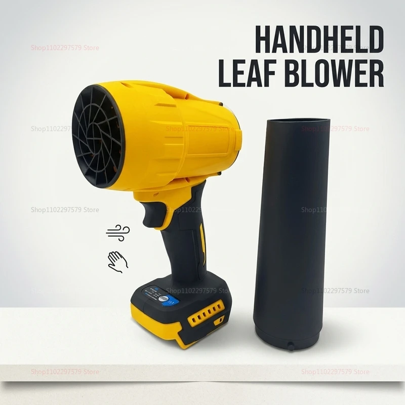 Cordless Electric Air Blower Turbo Jet Fan Handheld Dust Blowing Tool 20V Battery Portable Lightweight Garage Cleaning Tool